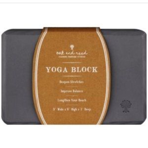 Oak and Reed Yoga Block, Grey NEW